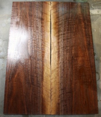 Curly figured black walnut drop top tonewood guitar .18'' 2691