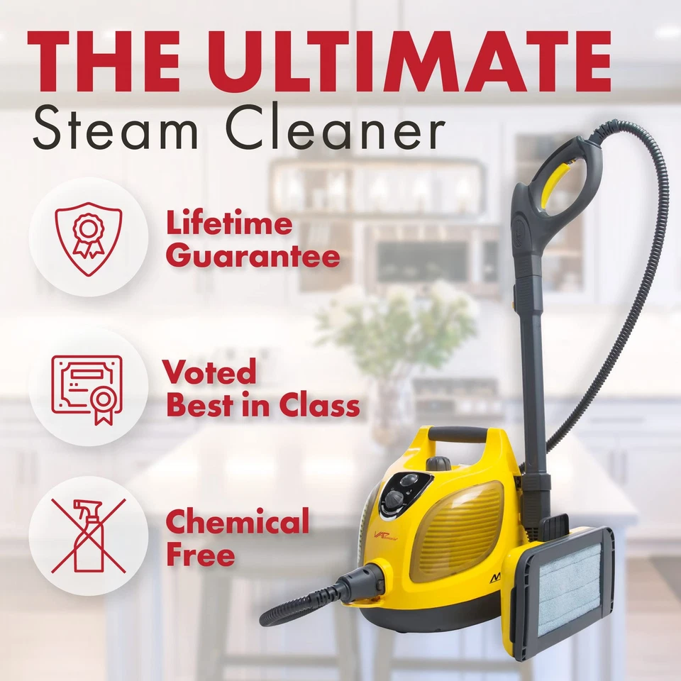 MR-100 Primo Steam Cleaner, 20 Extensions/Attachments including the Turbo Pet... - Image 2 of 4