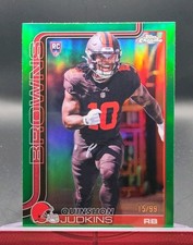 2025 Topps Chrome Green Quinshon Judkins Numbered 15/99 (RC) #325