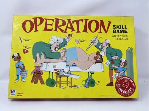 Vintage Operation Board Game From 1965 Skill Game Milton Bradley