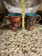 Poetic Wanderlust Coffee Mugs Tracy Porter Certified International Set of 2
