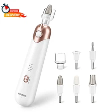 Professional Manicure Pedicure Kit, Electric Nail File Set, Cordless Electric Na