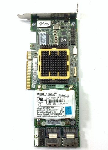 Sun 375-3536-02 R50 StorageTek 8-Port SAS PCI-E Server Raid Controller Card - Picture 2 of 4