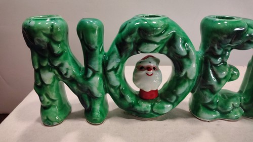 Vintage 1960 Holt Howard NOEL Candle Holder - Picture 2 of 10