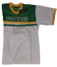 Boston V-neck Embroidered Jersey-Short Sleeve,Polyester mesh Designer Jeans Co