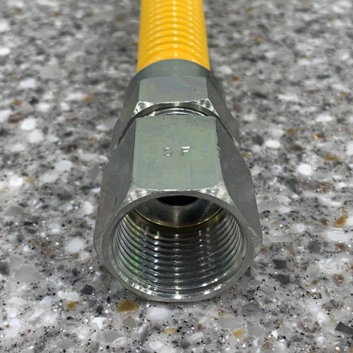 Jones Stephens G71127 24" Stainless Steel Gas Connector - Yellow - Picture 3 of 6