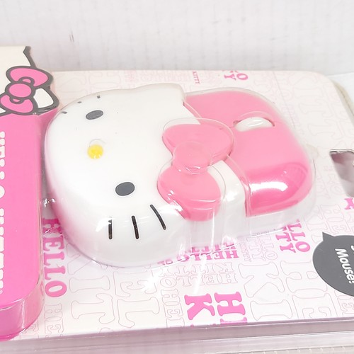 New Sanrio Hello Kitty Computer Sculpted Mouse Wired Pink Sakar 81809 2011 - Picture 3 of 4