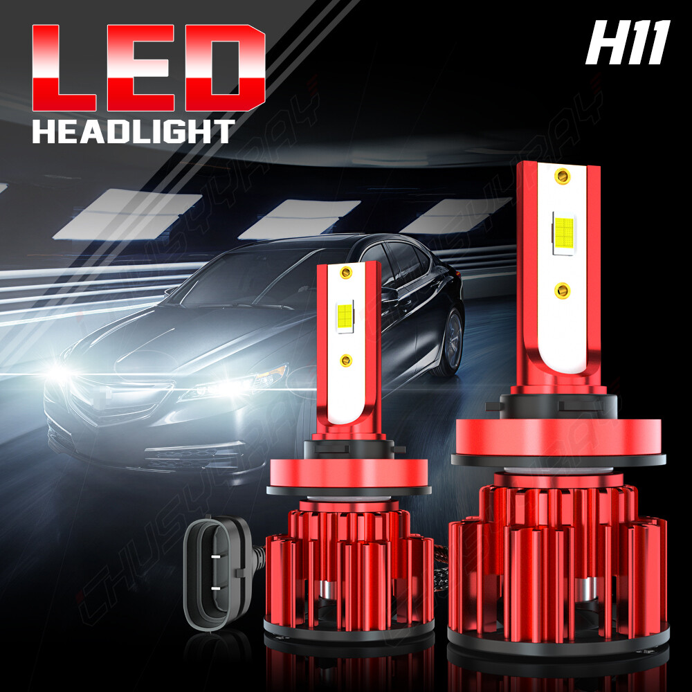 For Kawasaki ZX14r 2006-2014 2015 Combo H9 H11 LED Headlight Bulbs