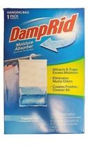 DampRid 14 Oz Closet Moisture Absorber Hanging Bag Fragrance Free 4 Pack
