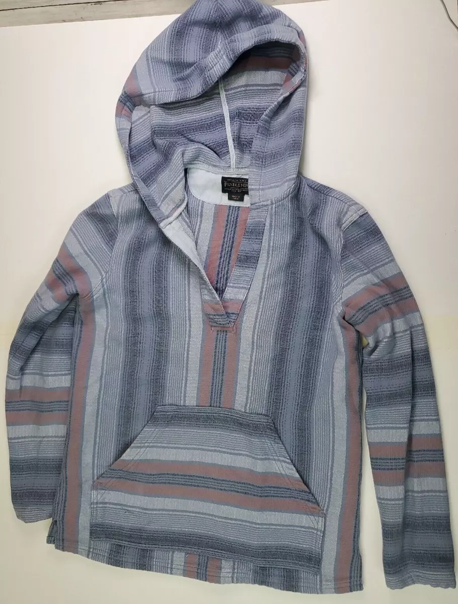 Pendleton Women s 100 Cotton Surf Pullover Striped XXS Hoodie Hood Pocket