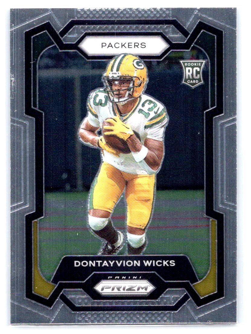 2023 Panini Prizm #333 Dontayvion Wicks Silver