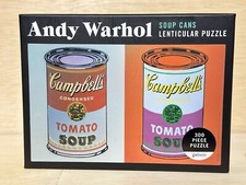 Andy Warhol Soup Cans 300 Piece Lenticular Puzzle