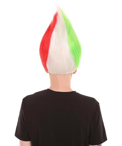 Unisex Flag Troll Wigs Collections, 16 Countries Wig, Sports Wigs, HM-130 - Picture 4 of 25
