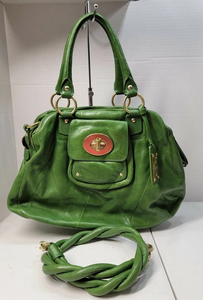 Emerald green leather bag cheap
