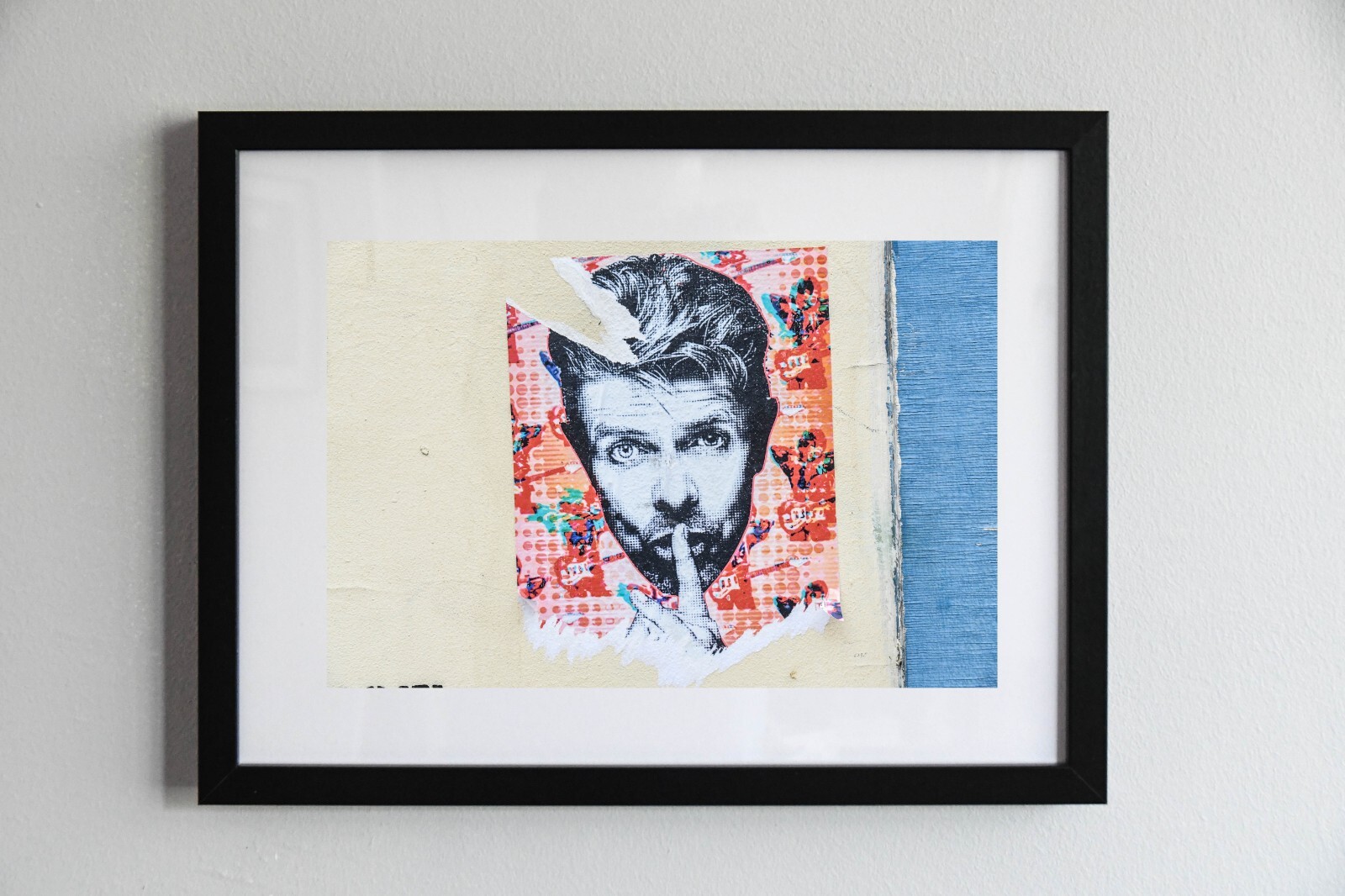 Cadre Affiche Poster Bowie David Édition Art De Rue Toile Canvas Finition Premium