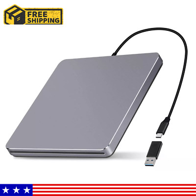External DVD Drive USB C SuperDrive for Apple Slot-in CD Drive for Mac Port NEW