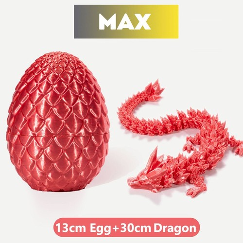 3D Printed Dragon Eggs with Dragon Inside,Articulated Dragon Gifts,Fidget Toys - Zdjęcie 21 z 28