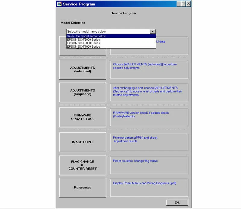 Epson Adjustment service Program ALL Models Stylus Pro SureColor +Service Manuel - Image 2 of 3