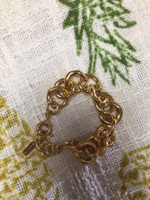 Baublebar Gold Mary Links Bracelet NWOT