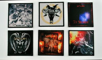SATYRICON PRINTED PATCH 3.5'' x 3.5'' SEW ON 