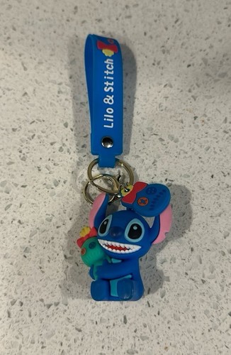 Stitch Stitch Character Silicone 3D Charm Keychain Keyring