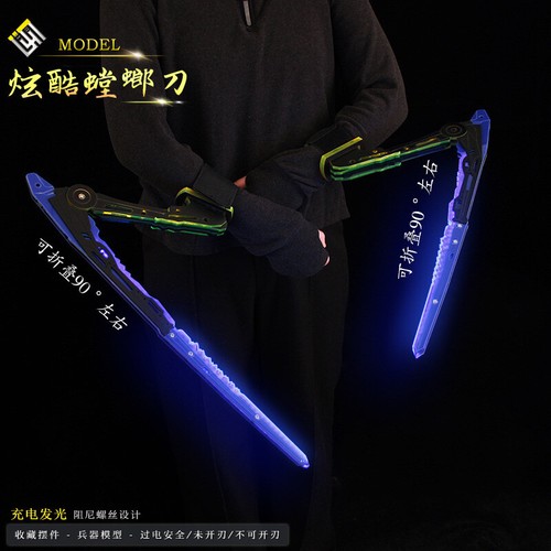 Cyberpunk 2077 Mantis Fold Blades Wearable Functional LED Light-up Cool Prop - Picture 27 of 27