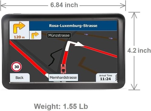 GPS Navigation for Truck Car, 9 Inch Trucker GPS for Semi Truck 2024 Map, GPS Tr - Picture 22 of 24