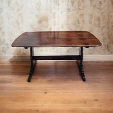 Vintage Ercol Solid Oak Dining Table c1970 / Seats 4-6 / FREE DELIVERY