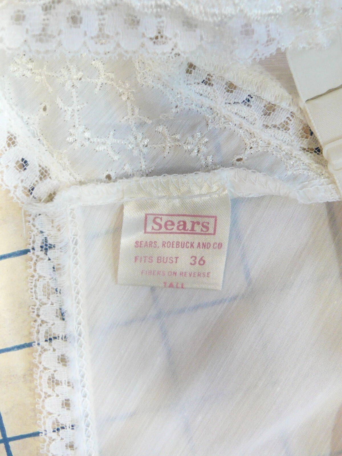 SEARS ROEBUCK vintage early 60s white cotton SLIP… - image 6