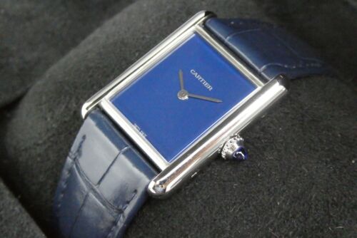 Cartier Tank Must Blue Dial Quartz 25.5mm WSTA0055 4323 RRP £3,500 - Picture 6 of 11