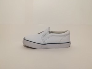 white slip on kids