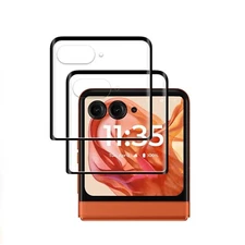 2 Pack For Motorola Razr 2024/Ultra 2025 Front Tempered Glass Screen Protector