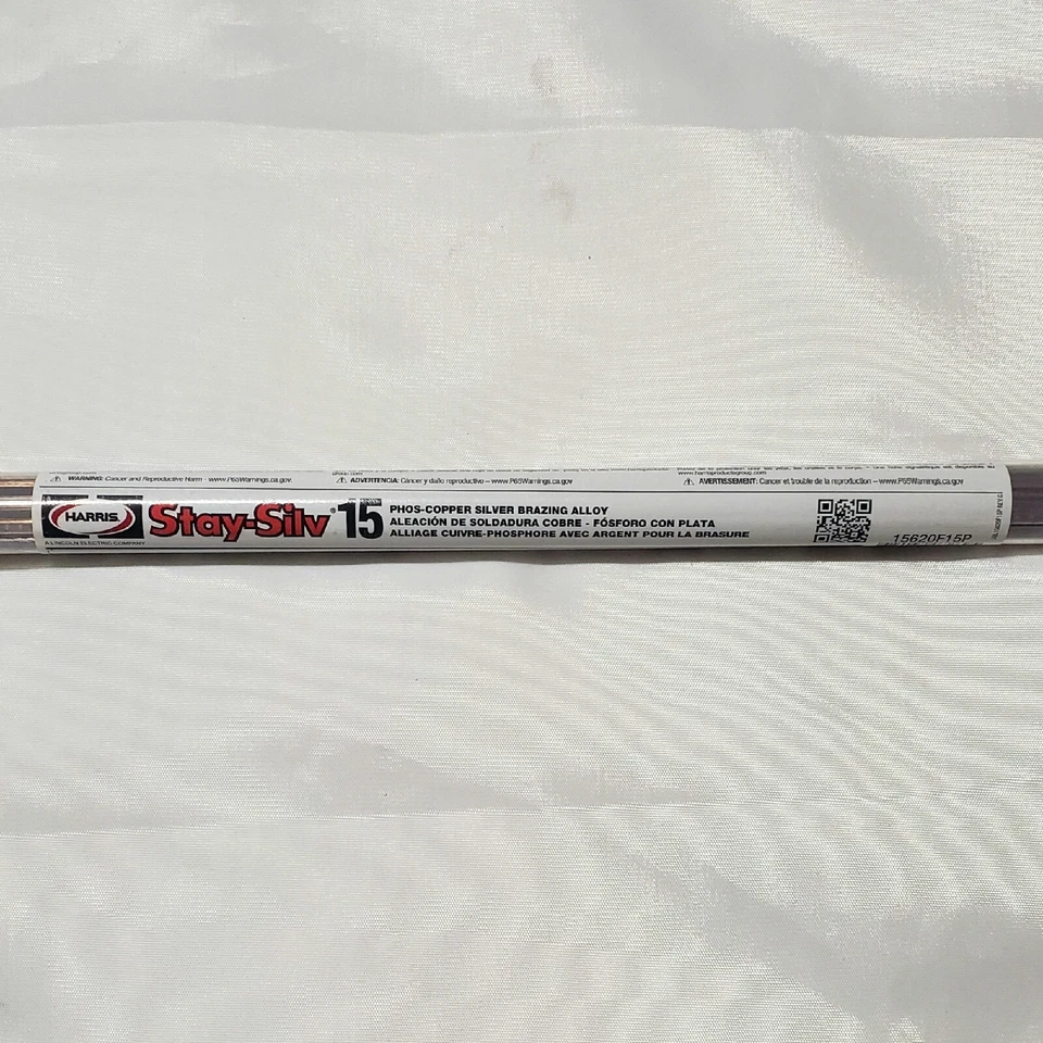 Harris Stay Silv 15 15% hastes de liga de brasagem prata grau HVAC 1LB 28 hastes - Imagem 2 de 2