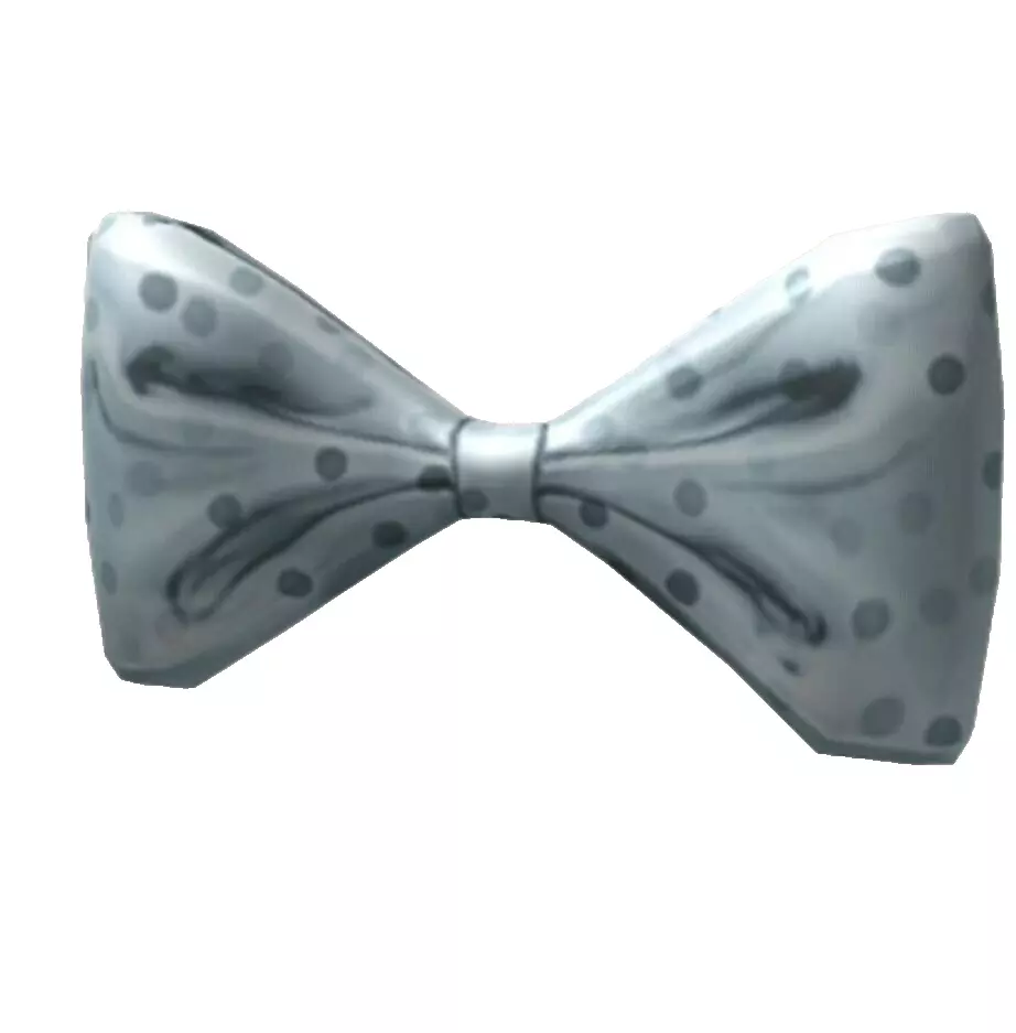 Silver online bow tie