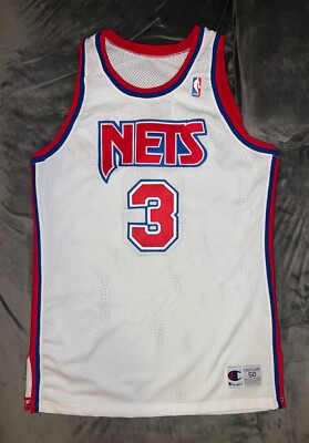 NBA チャンピオン　nets ネッツ DRAZEN PETROVIC Champion Authentic NEW JERSEY NETS White Jersey 50