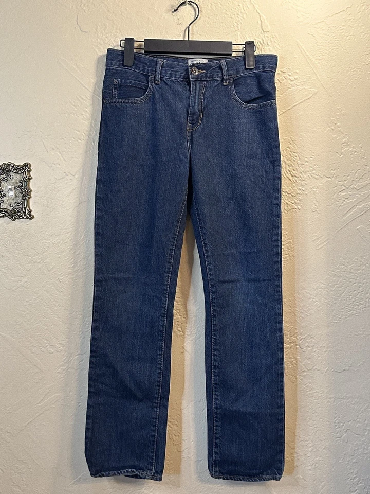 The Childrens Place Jeans Boys size 14 Skinny Blue Denim Dark Wash Pants 27x26 - Image 2 of 4
