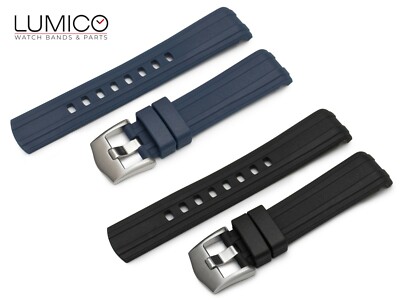 For 20mm 22mm OMEGA SeaMaster Diver 300m Rubber Strap Watch Band