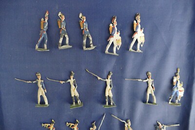 Plats d'étain Soldats et canon - Flat tin
