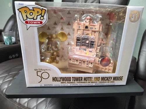 Disney Park 50th Anniversary Funko POP Tower Of Terror with Golden Mickey #31