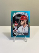 BRYCE HARPER PHILLIES Aqua PRIZM #/299 DONRUSS OPTIC DIAMOND KINGS  162/299