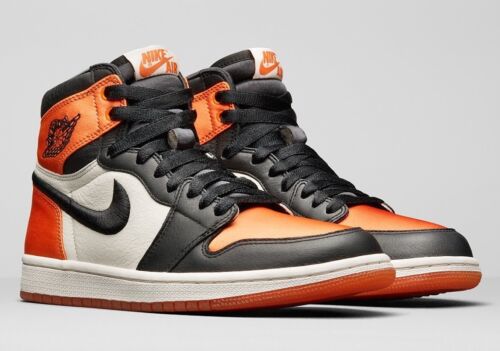 Nike Air Jordan 1 Satin Shattered Backboard Sz W 11 / M 9.5 AV3725-010 bred toe - Afbeelding 1 van 9