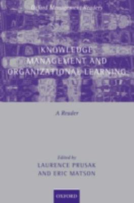 Knowledge Management And Organizational Learning : A Reader, Paperback by Pru...