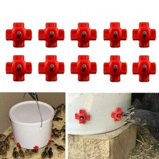 10 PIEZAS Regadora de Pezones de Pollo Bebederos Automático para Aves Gallina Pájaro Paloma Regadora