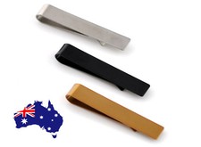 New Men Boy Silver Copper Black Stainless Steel Tie Clip Clasp Bar Wedding Party