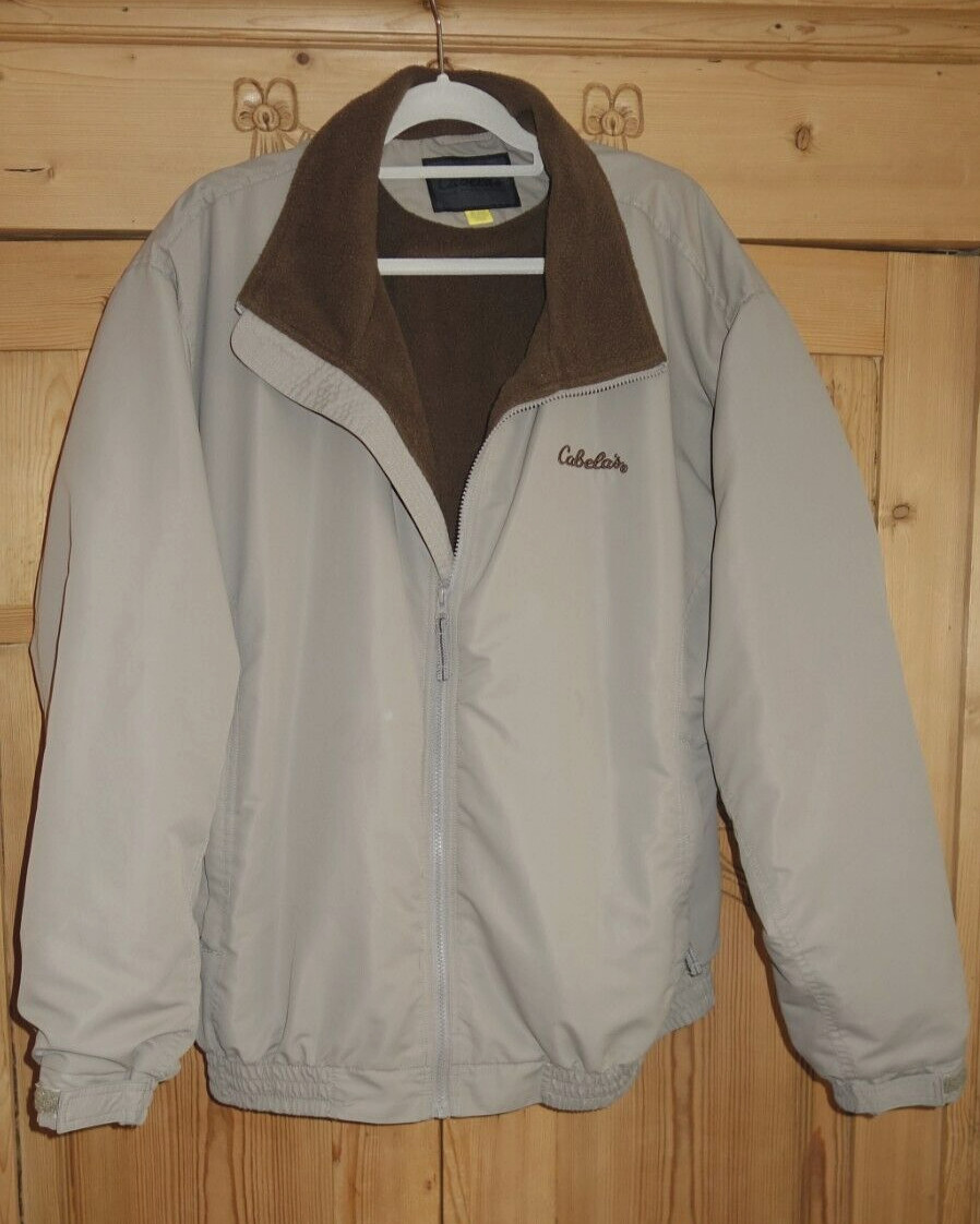 Cabela's Men's Fleece Lined Insulated Jacket Lt Beige… Gem