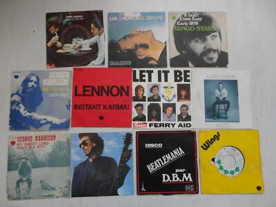 Konvolut 45 Trs '' EX-BEATLES '' STARR / LENNON / HARRISON / WINGS ...... ...