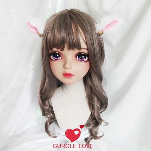 Kigurumi Head Shell Animated Mask Cute Baby Face Doll Face BJD Littel Kitten - Picture 8 of 13