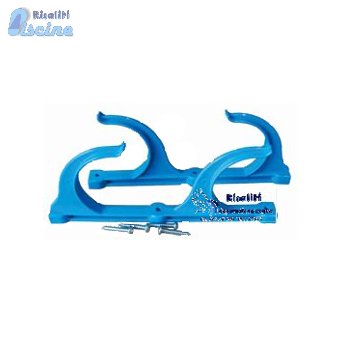Supporto Gancio per Manico Asta Piscina | Kit 2 Pezzi ABS Anti-UV