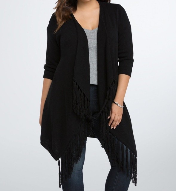 torrid black cardigan