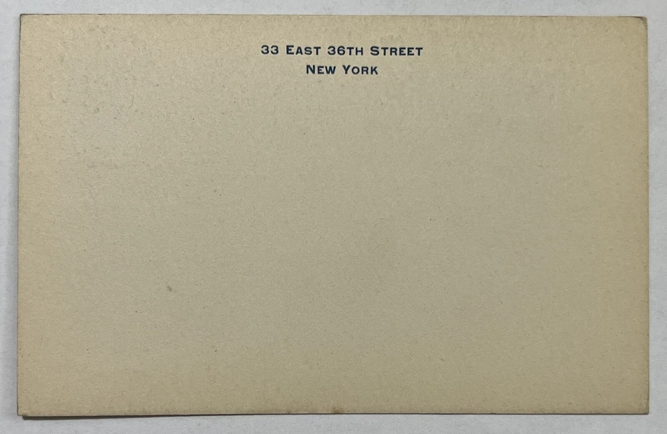 EARLY 1C ULYSSES S. GRANT POSTAL CARD UNUSED 33 EAST 36TH STREET NEW YORK - Image 2 of 2